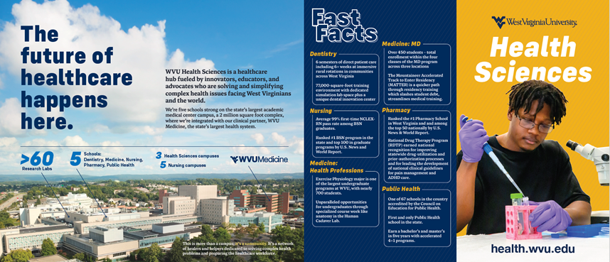 Sample cover of print brochure